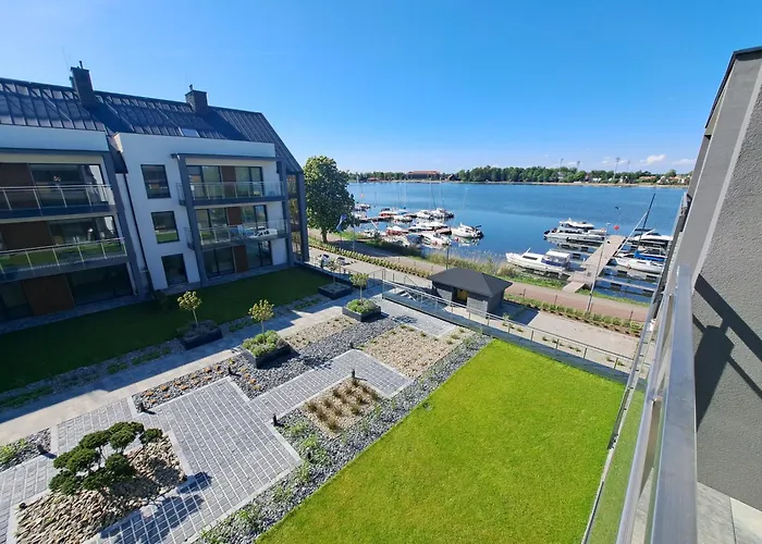 Marina Ostroda III - Piekny Widok Na Jezioro, Zupelnie Nowy, Garaz, Klimatyzacja